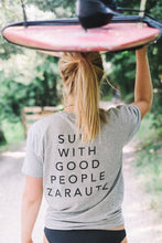 Load image into Gallery viewer, T-Shirt Tent Words - Light Grey  SC010
